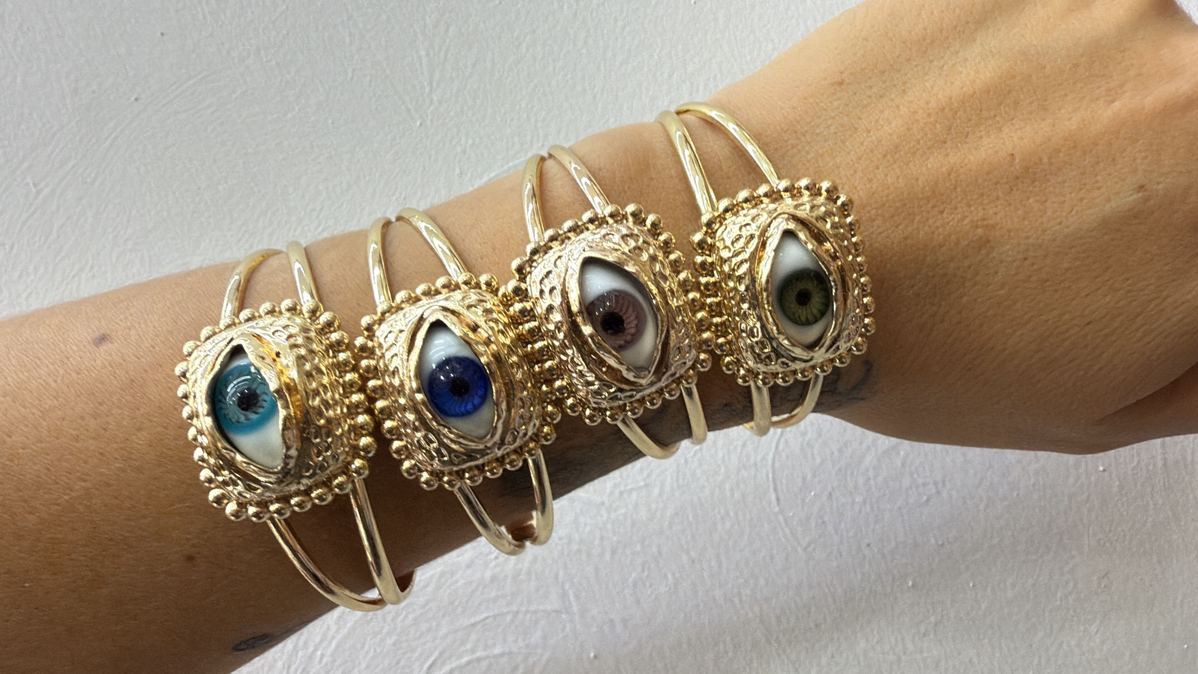 Pulsera ojo escondido ojo de vidrio 