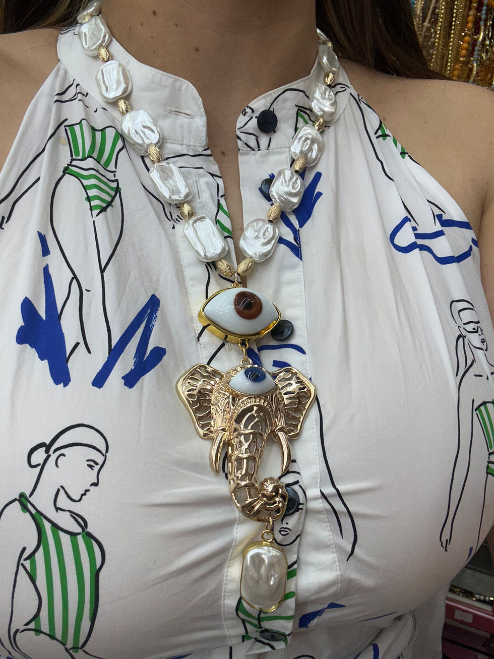 Miniatura: Collar perla mega y elegante 