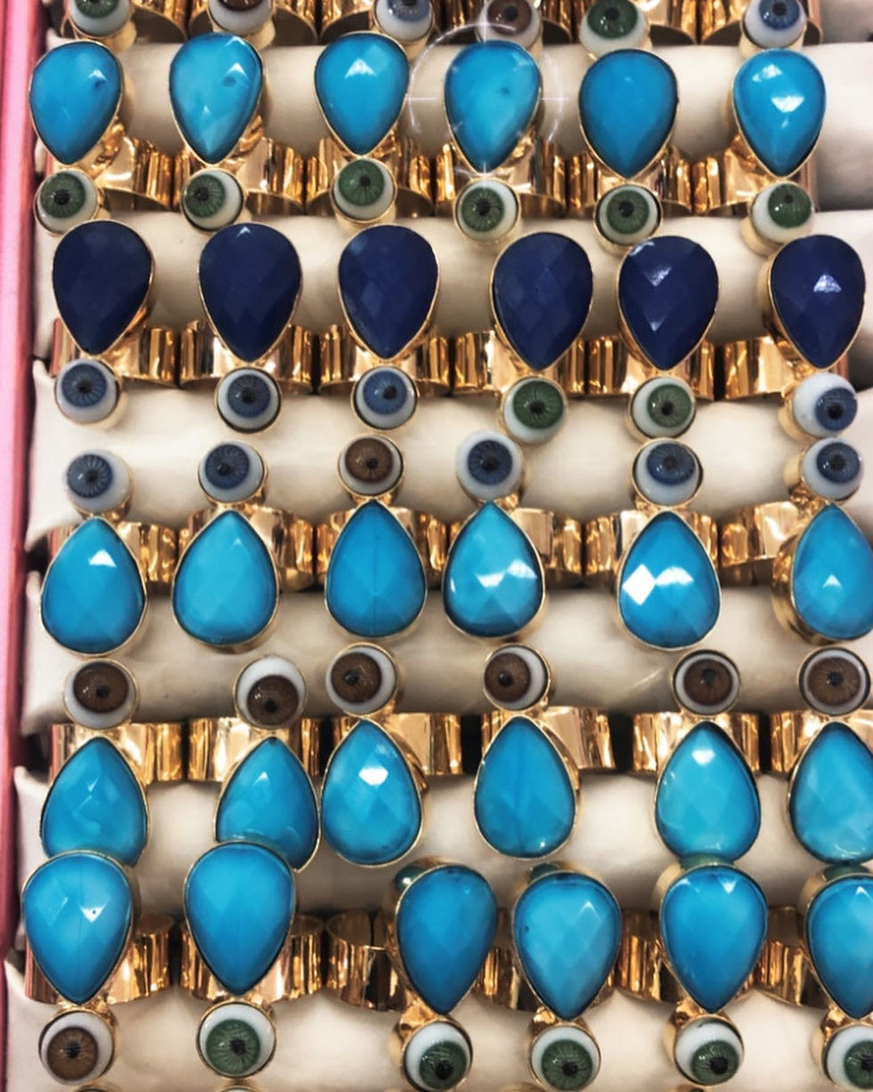 Miniatura: Anillo turquesa y ojo 