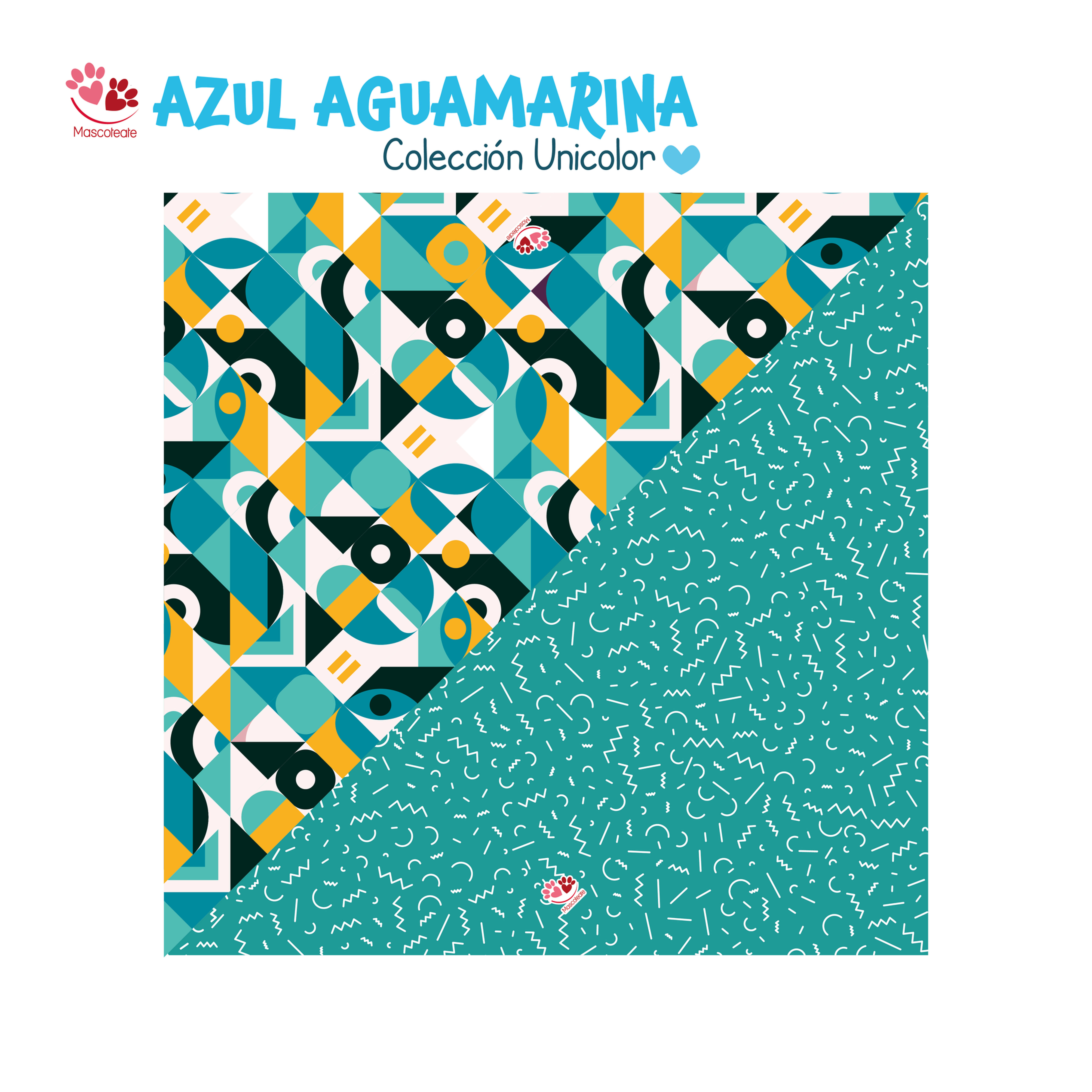 Diseño: Azul aguamarina unicolor 🩵