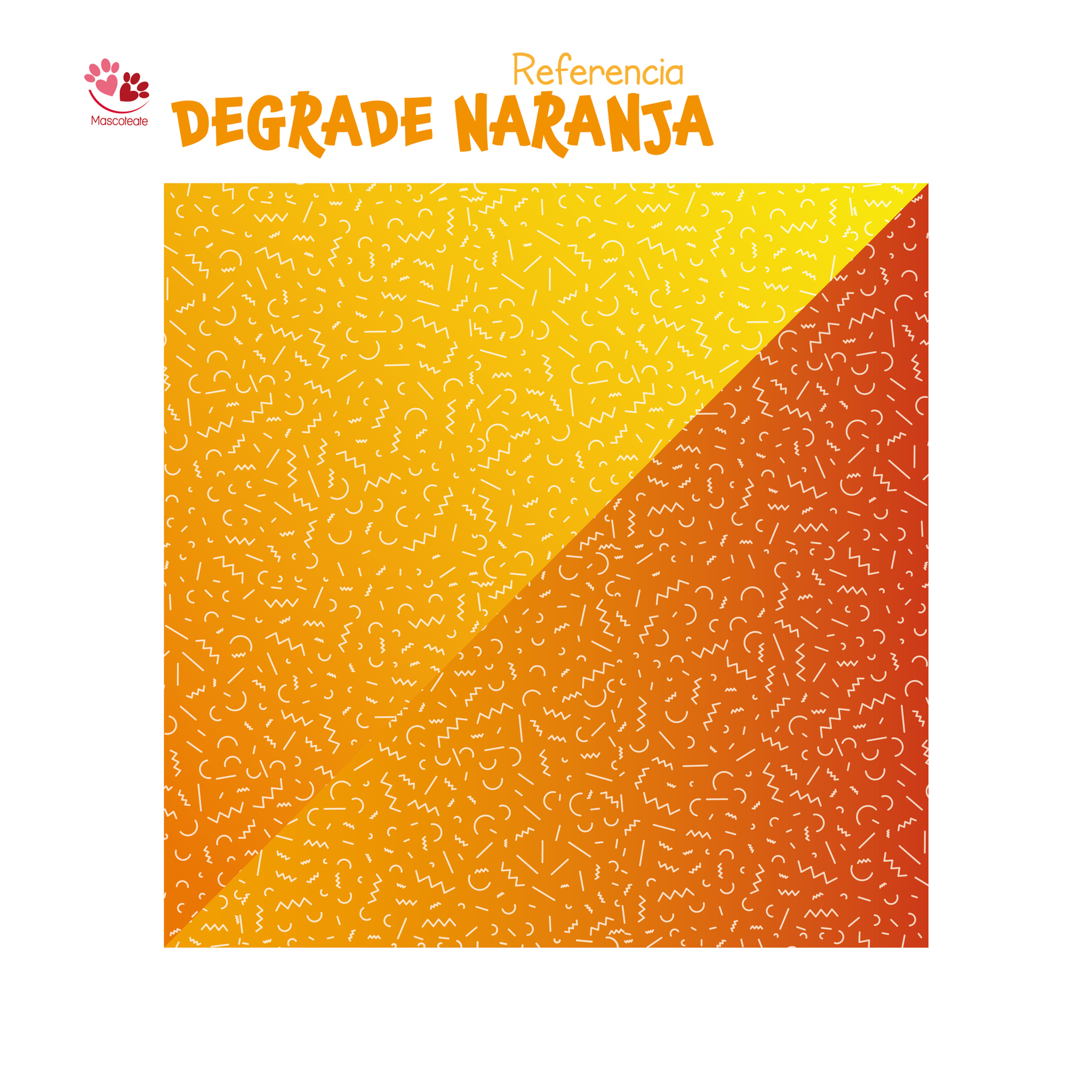 Diseño: Degrade naranja🧡
