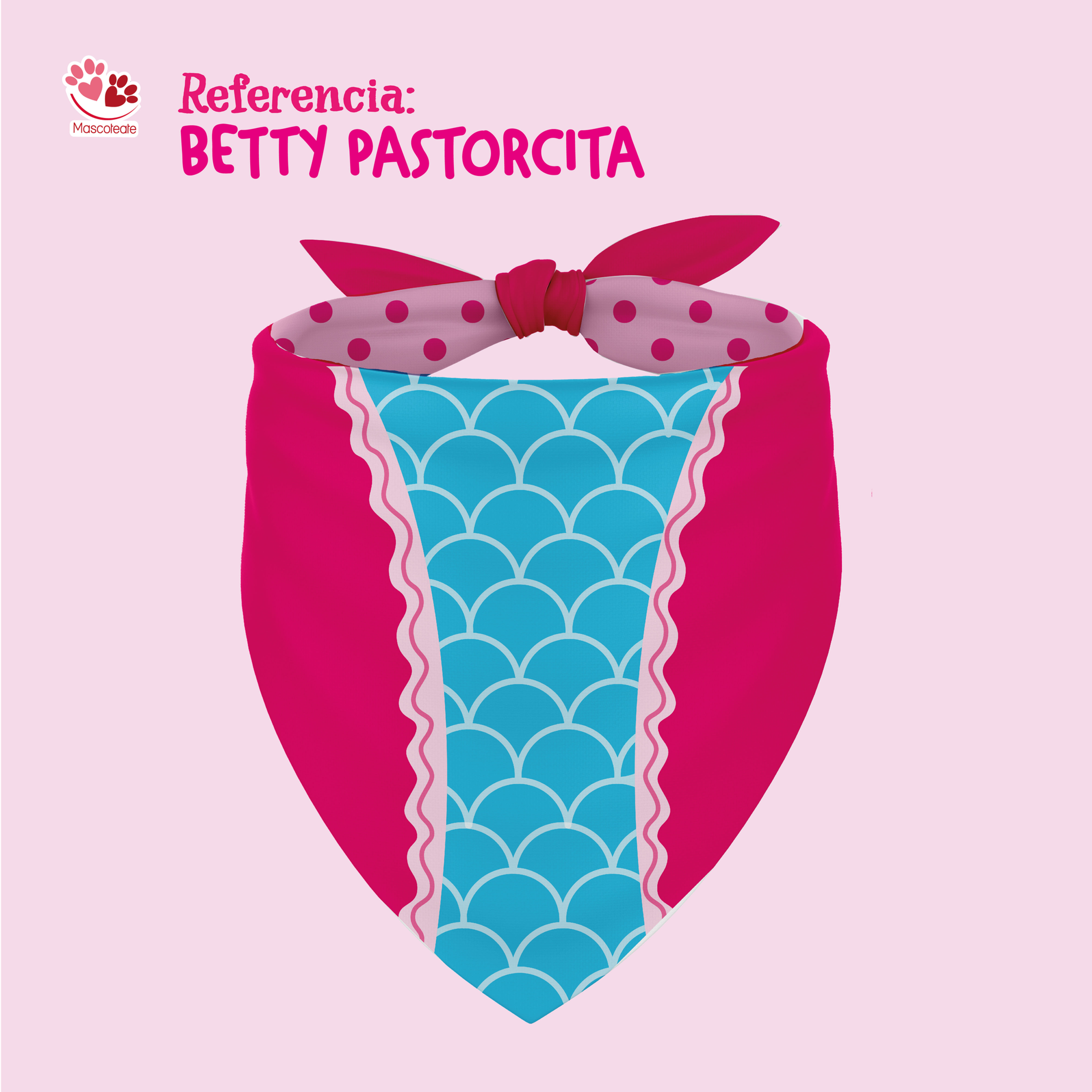 Pañoleta doble faz Betty Pastorcita 🐑