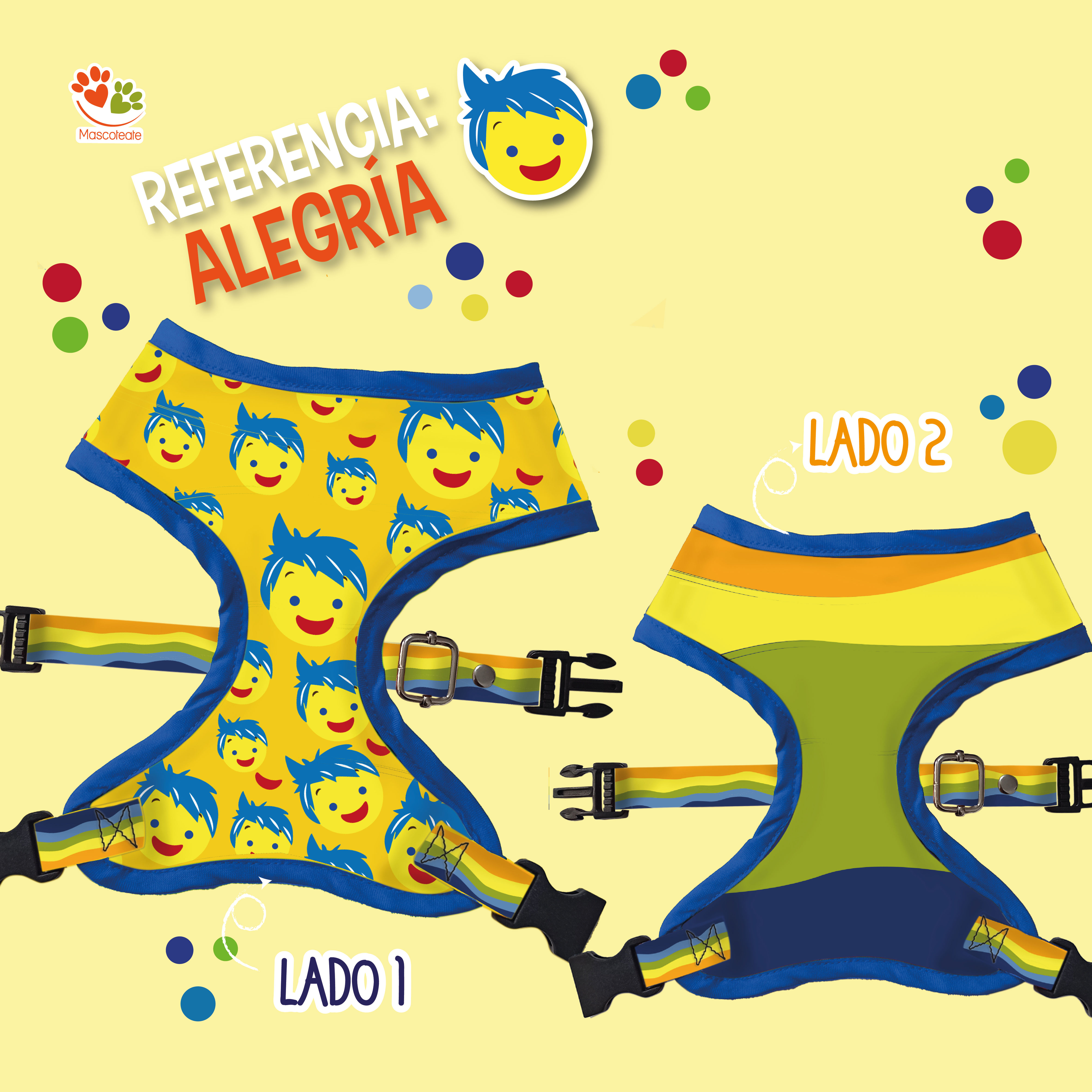 Pechera doble faz Alegria 💛