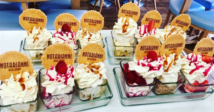 The famous Notarianni's icecream: Blackpool UK