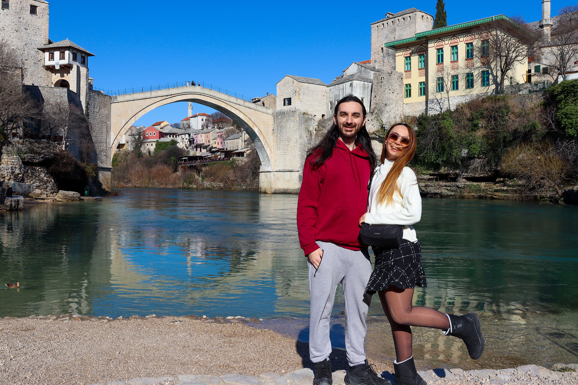 Mostar Köprüsü, Mostar, Bosna Hersek. Stari Most, Mostar, Bosnia and Herzegovina.
