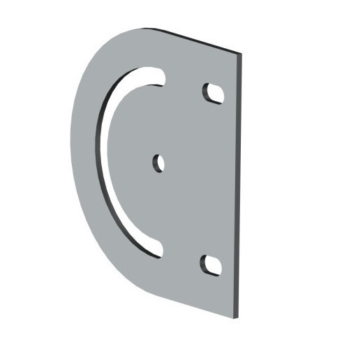 Straight Swivel Mount (without screws & nuts) 45 Series Aluminum