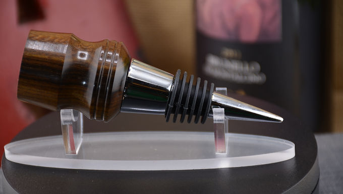 Wine Bottle Stopper  - Tamboti - Gun Metal