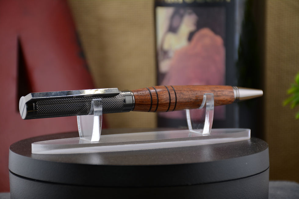 Wood Ore Pen - Bubinga - Gun Metal