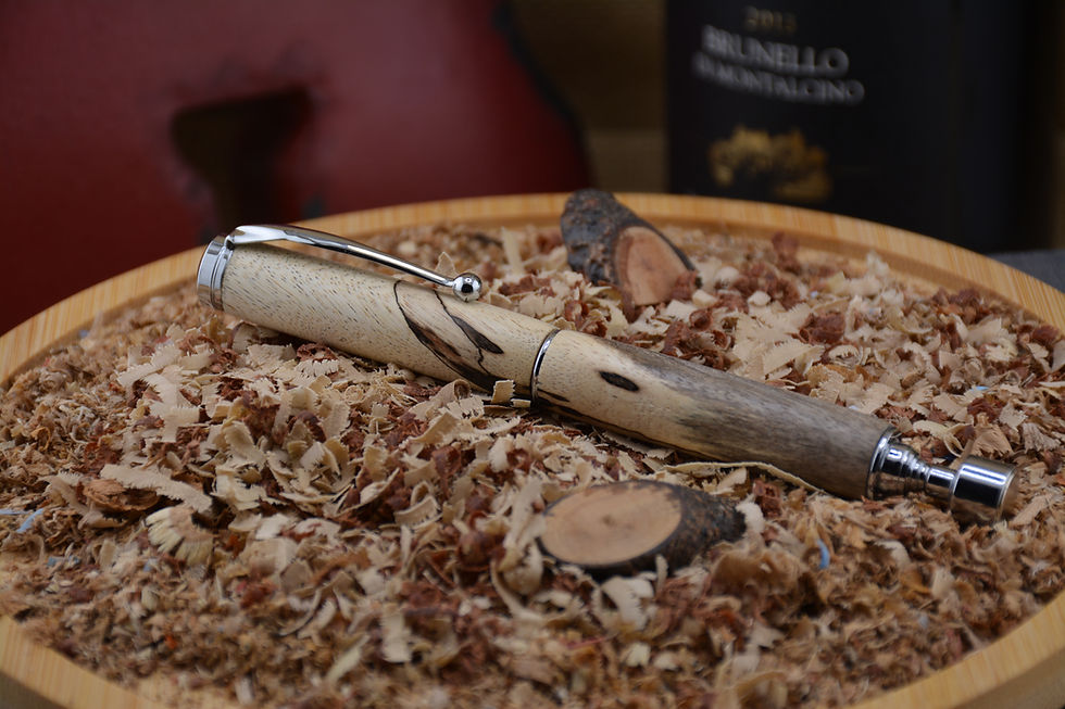 Thumbnail: Telescoping Magnetic Pick-Up Tool - Spalted Tamarind - Chrome
