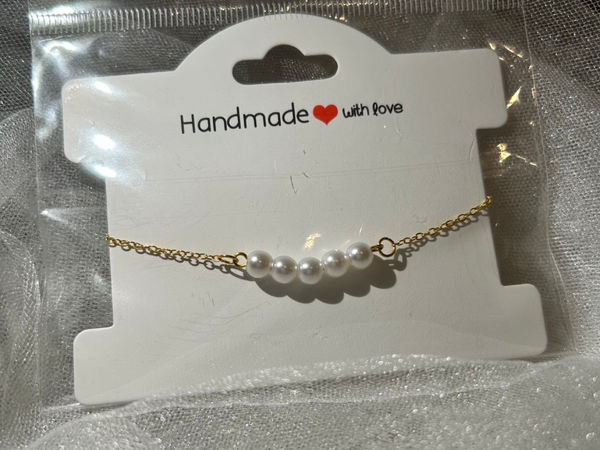 Handmade Pearl Chain Bracelet