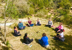 Mindful meditation outside