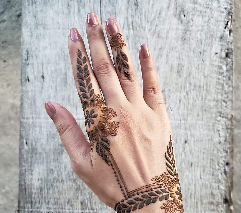 backhand mehndi design