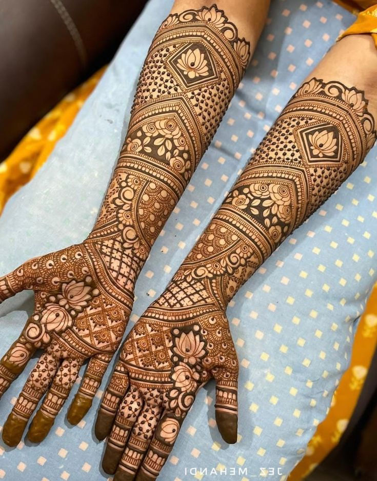 Full Hand Mehndi Designs, bridal collections.