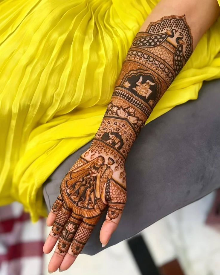 raja rani mehndi design