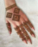 mehndi design with little squares
