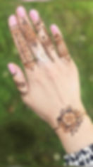 moon mehndi design