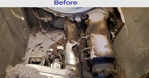 Thumbnail: The inside of a dirty dryer.