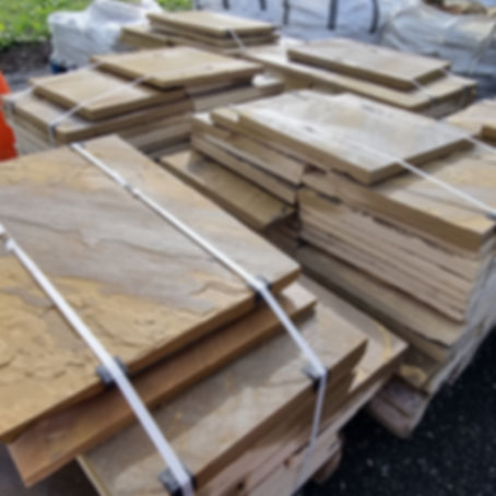 Bramham Buff Riven Yorkstone Paving