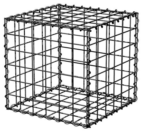 Thumbnail: PowaPost® Cube Galvanised Landscaping Gabions
