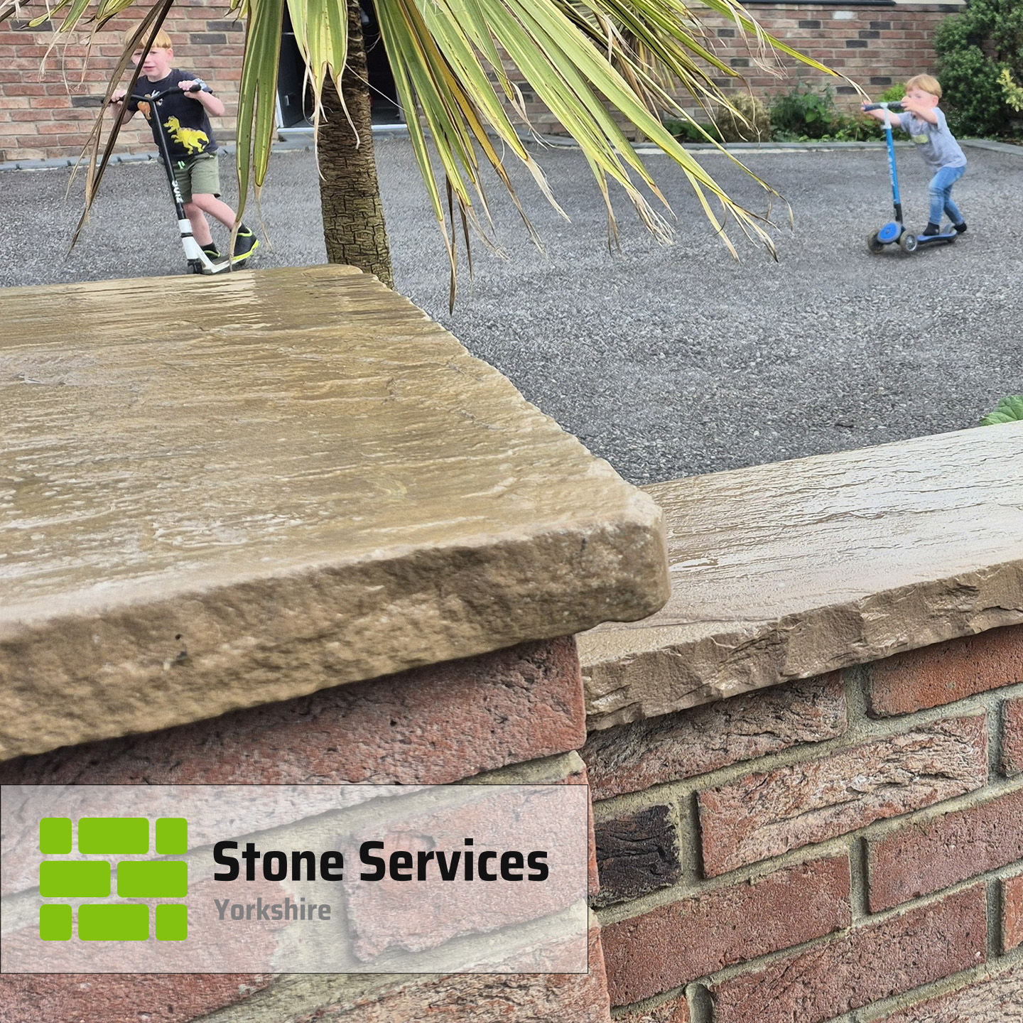 Finia™ Fern Sandstone Pier Caps