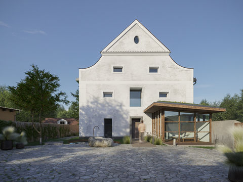 Rekonstrukce historického domu, kombinace tradiční a moderní architektury