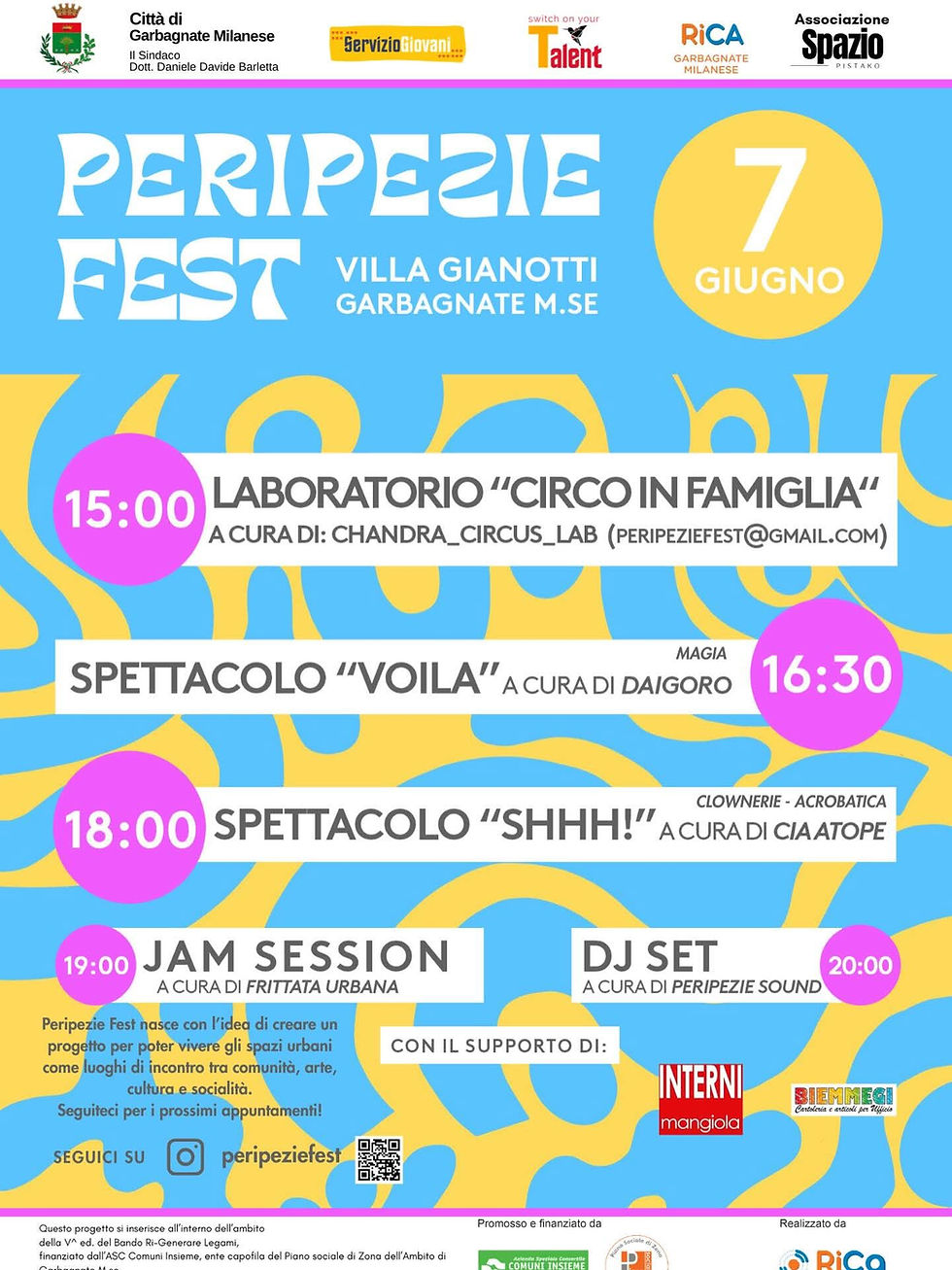 PERIPEZIE FEST: FESTA DI GARBAGNATE MILANESE.