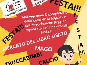 Casa della Legalità: UN COMPLEANNO DA FESTEGGIARE INSIEME!