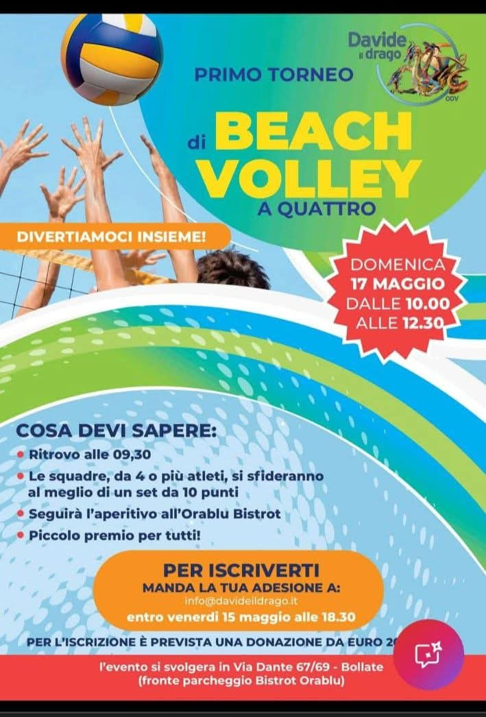 Beach volley a quattro - Davide il drago