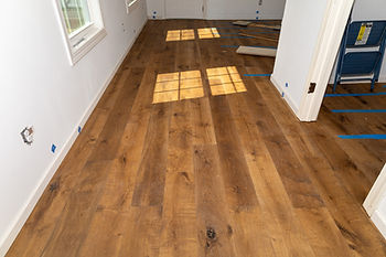 Hardwood floor installation in Hickory, N.C.