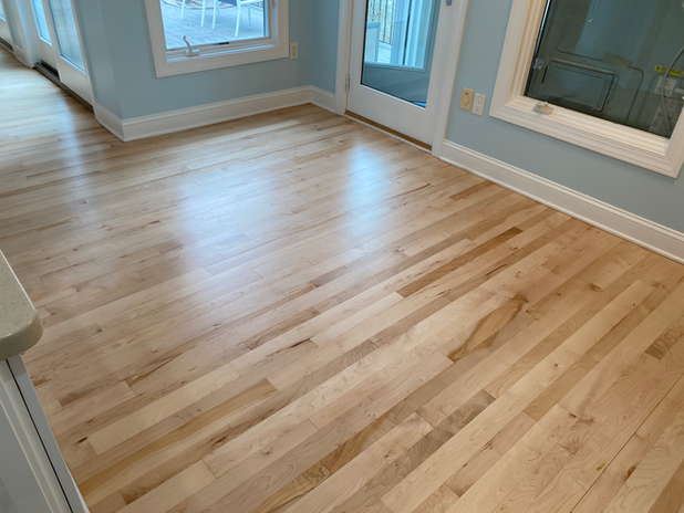 Maple floors refinish, Connelly Springs N.C.
Maple floors, natural look
Hardwood floor refinishing near Connelly springs N.C.