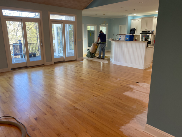 Maple floors refinish, Connelly Springs N.C.
Maple floors, natural look
Hardwood floor refinishing near Connelly springs N.C.