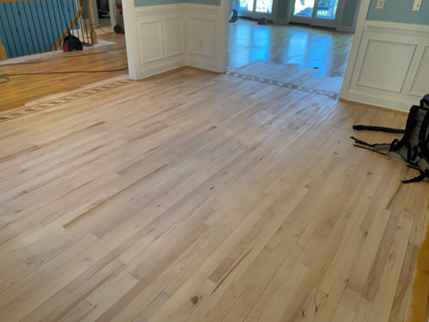 Maple floors refinish, Connelly Springs N.C.
Maple floors, natural look
Hardwood floor refinishing near Connelly springs N.C.