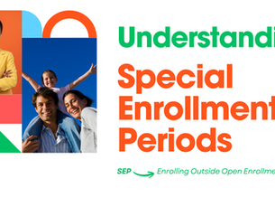 A woman and a family with script - Understanding Special Enrollment Periods