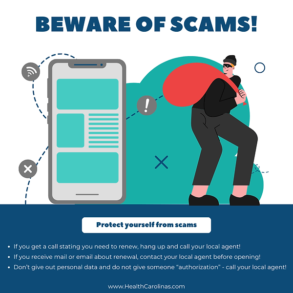 Blue Beware of Scams Instagram Post.png
