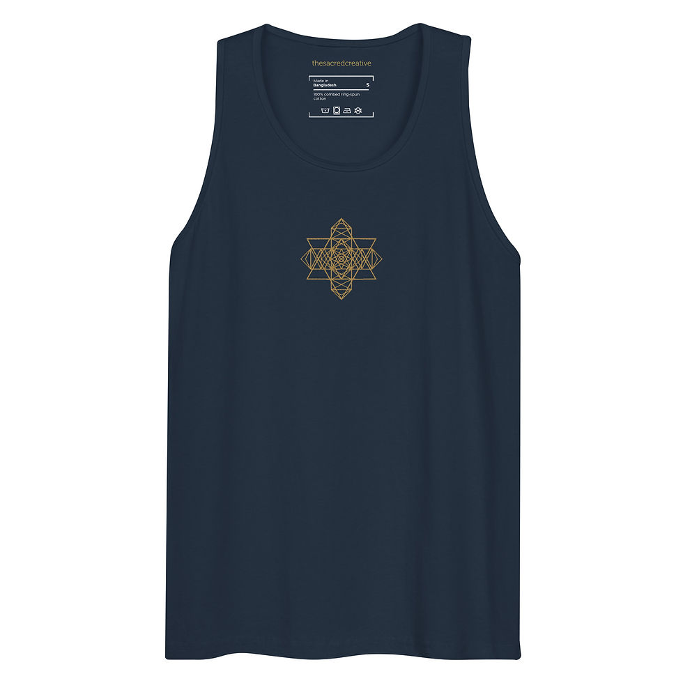 Thumbnail: KATHARA GRID, Cotton Tank Top