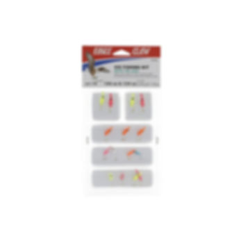 Eagle Claw Ice Fishing Kit with Tin Jigs ~ 1/64 oz & 1/24 oz ~ 15 PCS ~ 15IANL