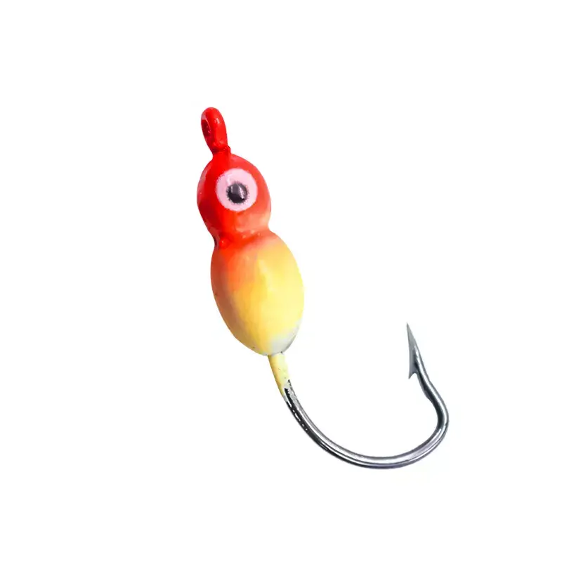 Thumbnail: 4 pc Assorted Ice Jig Heads 1 inch 1/12 oz