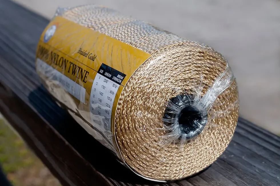 Thumbnail: Lee Fisher 1 lb Gold Braided Nylon Twine