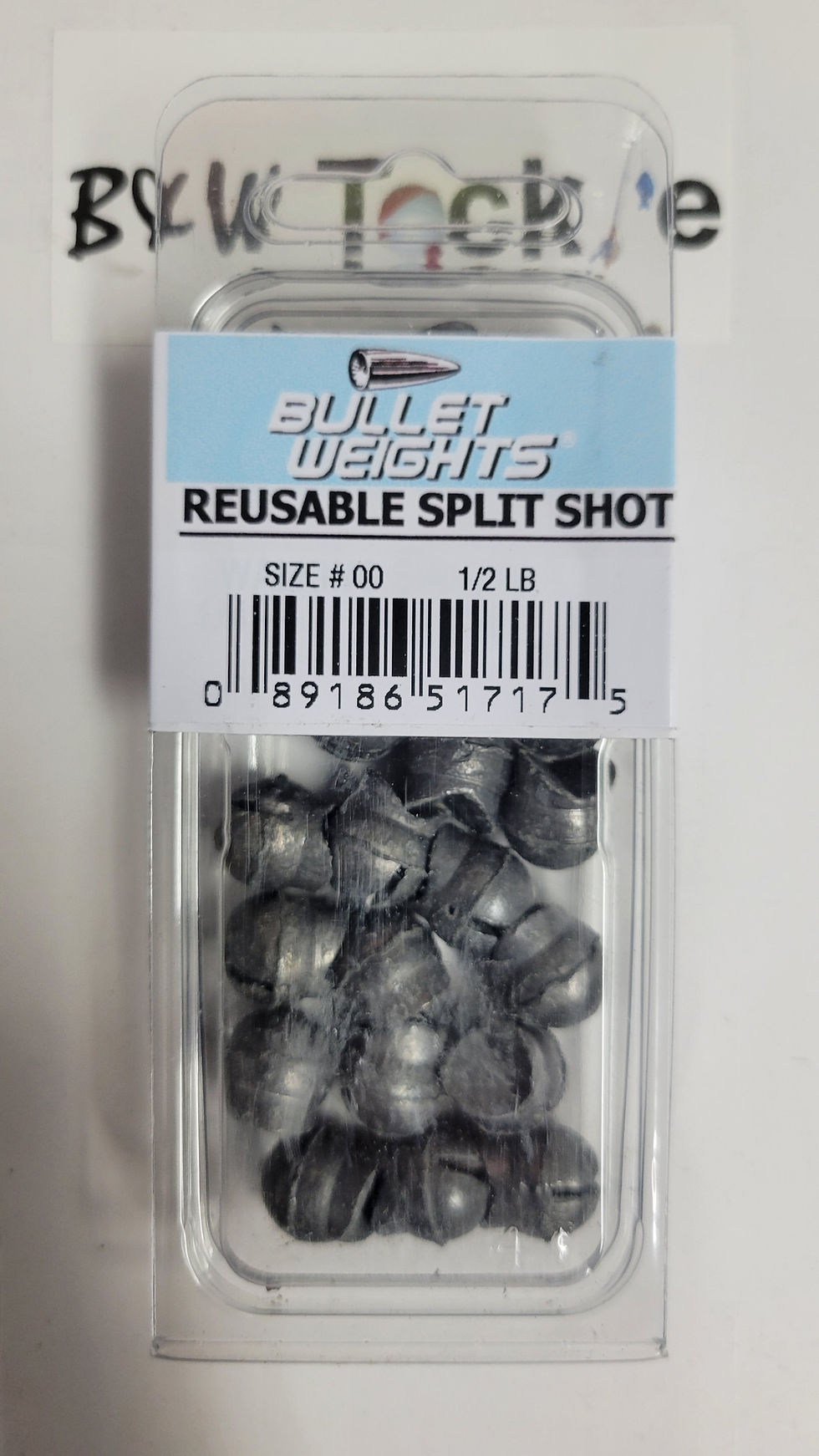 Thumbnail: Bullet Weights Reusable Split Shot 1/2 pound box sinkers