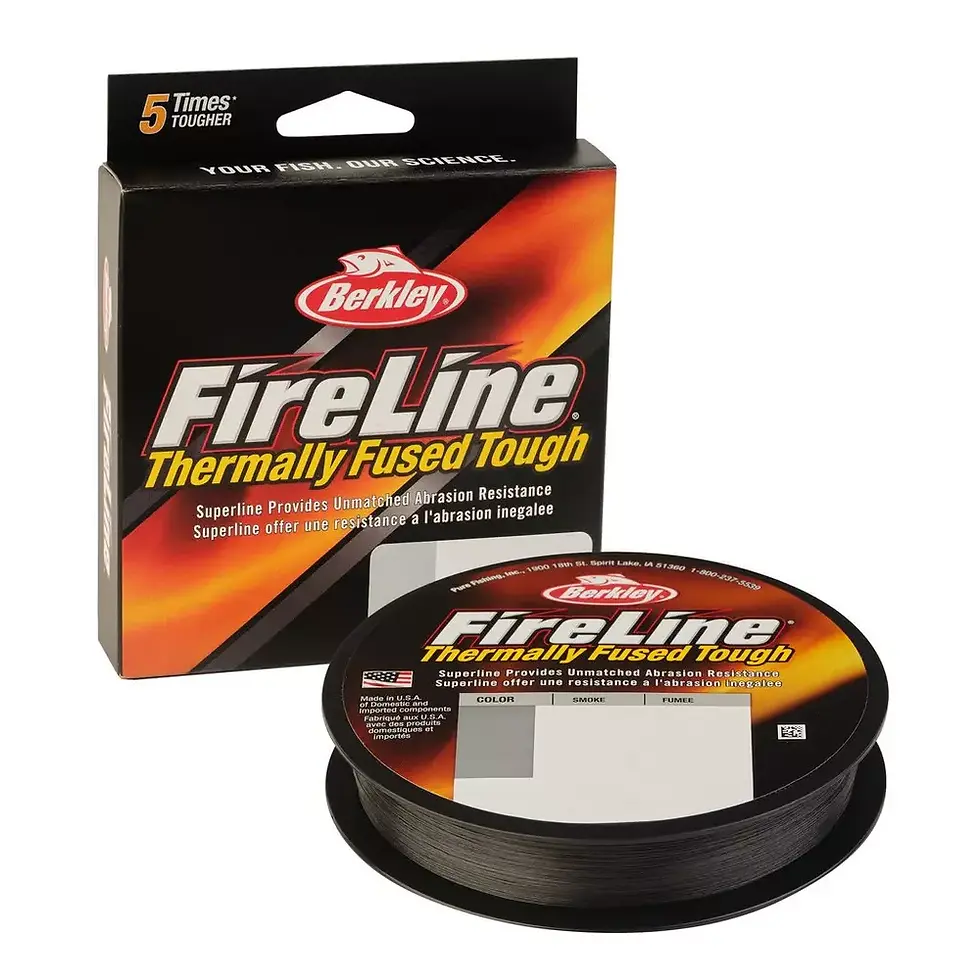 Berkley FireLine 125 yd filler spool Smoke color B&W Tackle