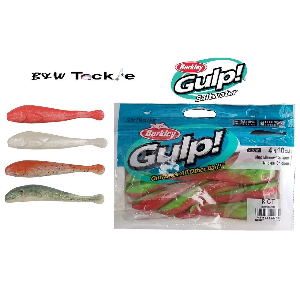 Berkley Gulp! Saltwater Mud Minnow/Croaker 4" bagged