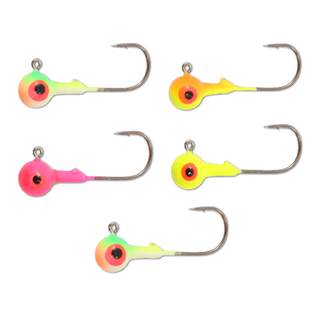 Northland Fishing Tackle UV RZ Jigs - 1/8 oz - 5 pk - Assorted Colors - RZJ3599