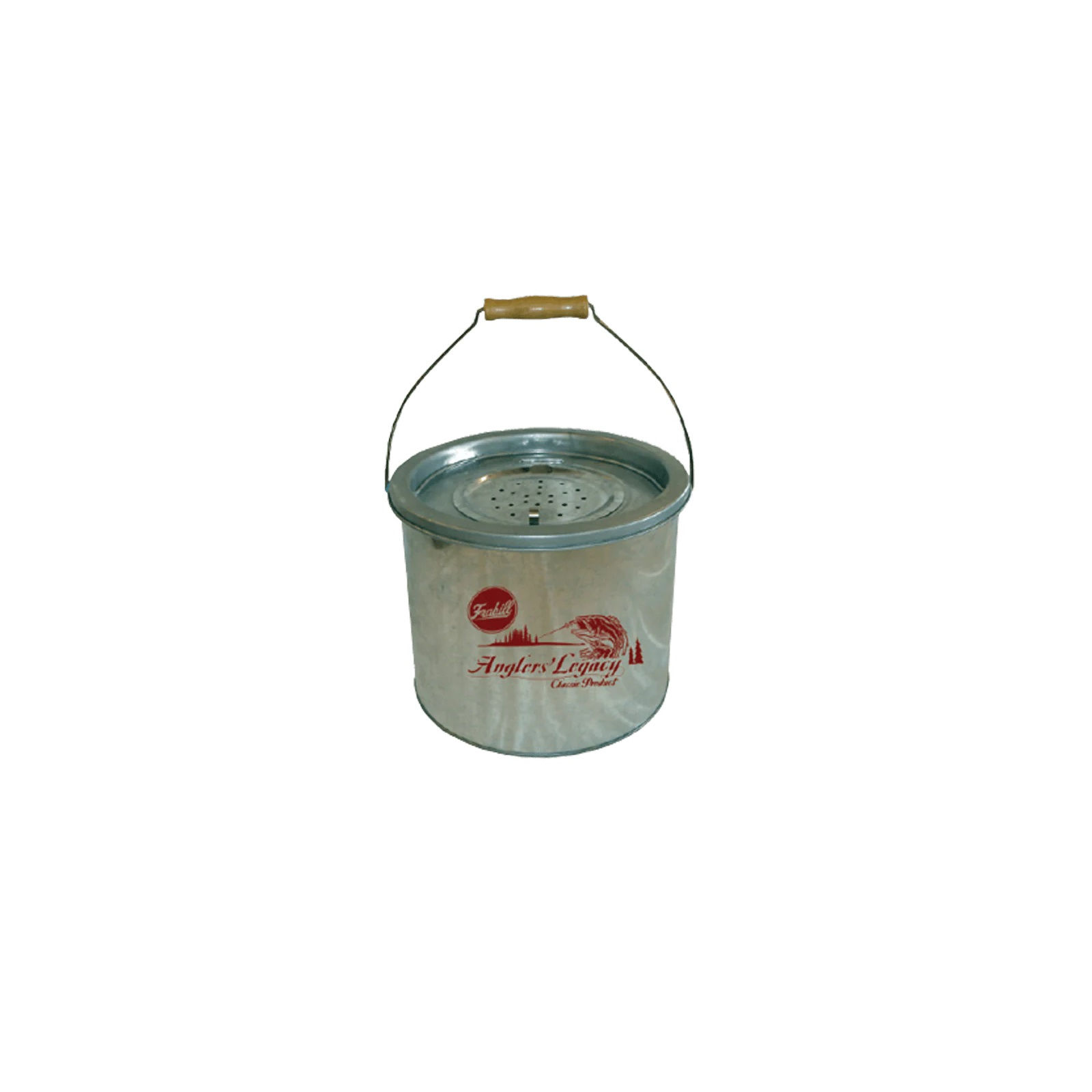 Frabill Metal Bait Bucket 8 Qt, Ins Top #1266