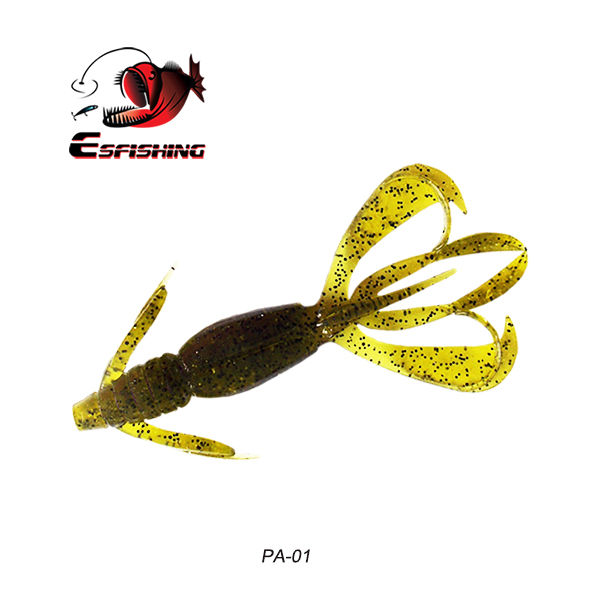 Thumbnail: ESfishing Crazy Flapper 4.4 inch 5 pk