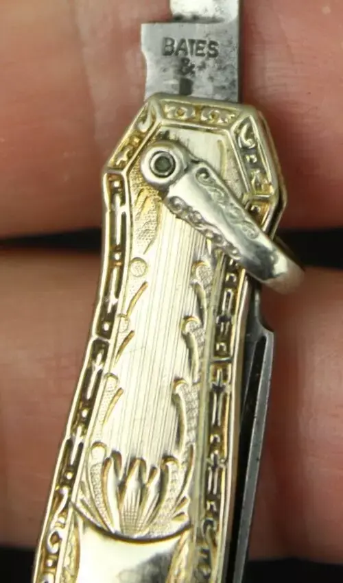Thumbnail: Bates & Bacon 10k or 14k gold filled pocket knife