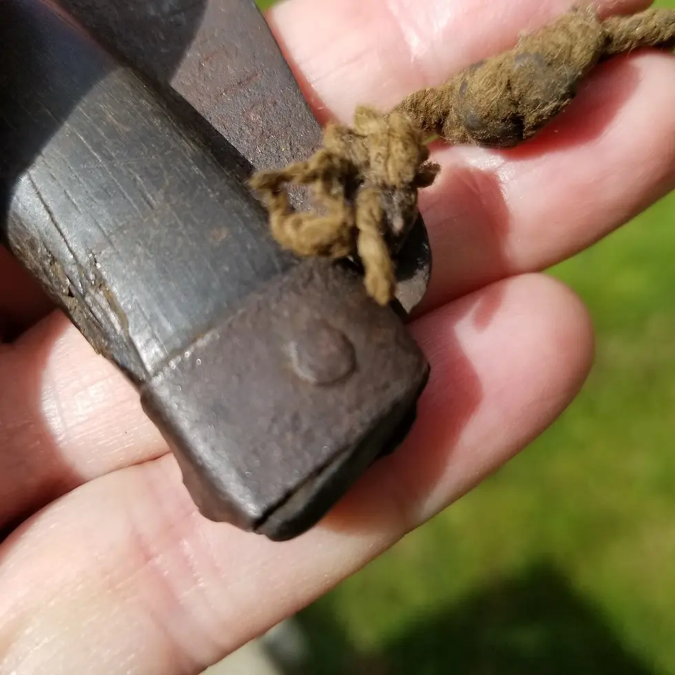 Thumbnail: Primitive cattle horn pruning pocket knife 1800's