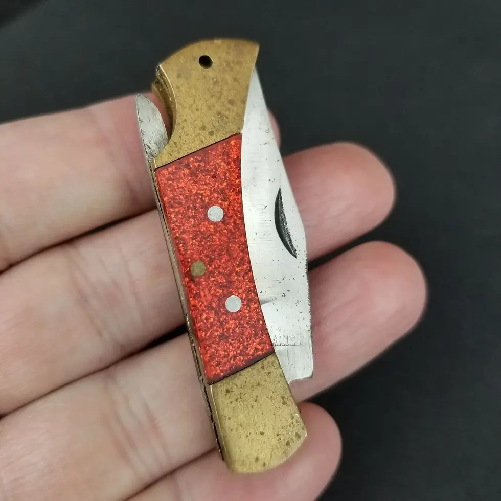 Thumbnail: Mystery lock back pocket knife