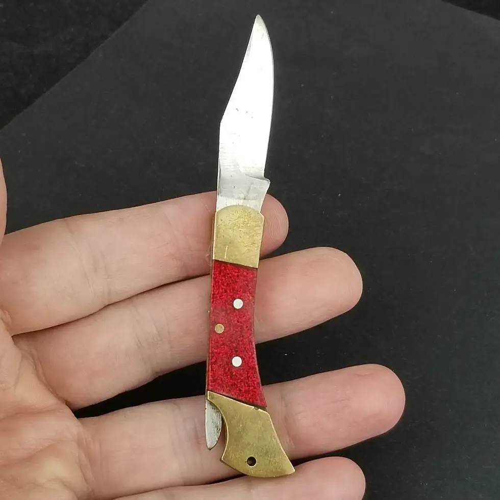 Thumbnail: Mystery lock back pocket knife