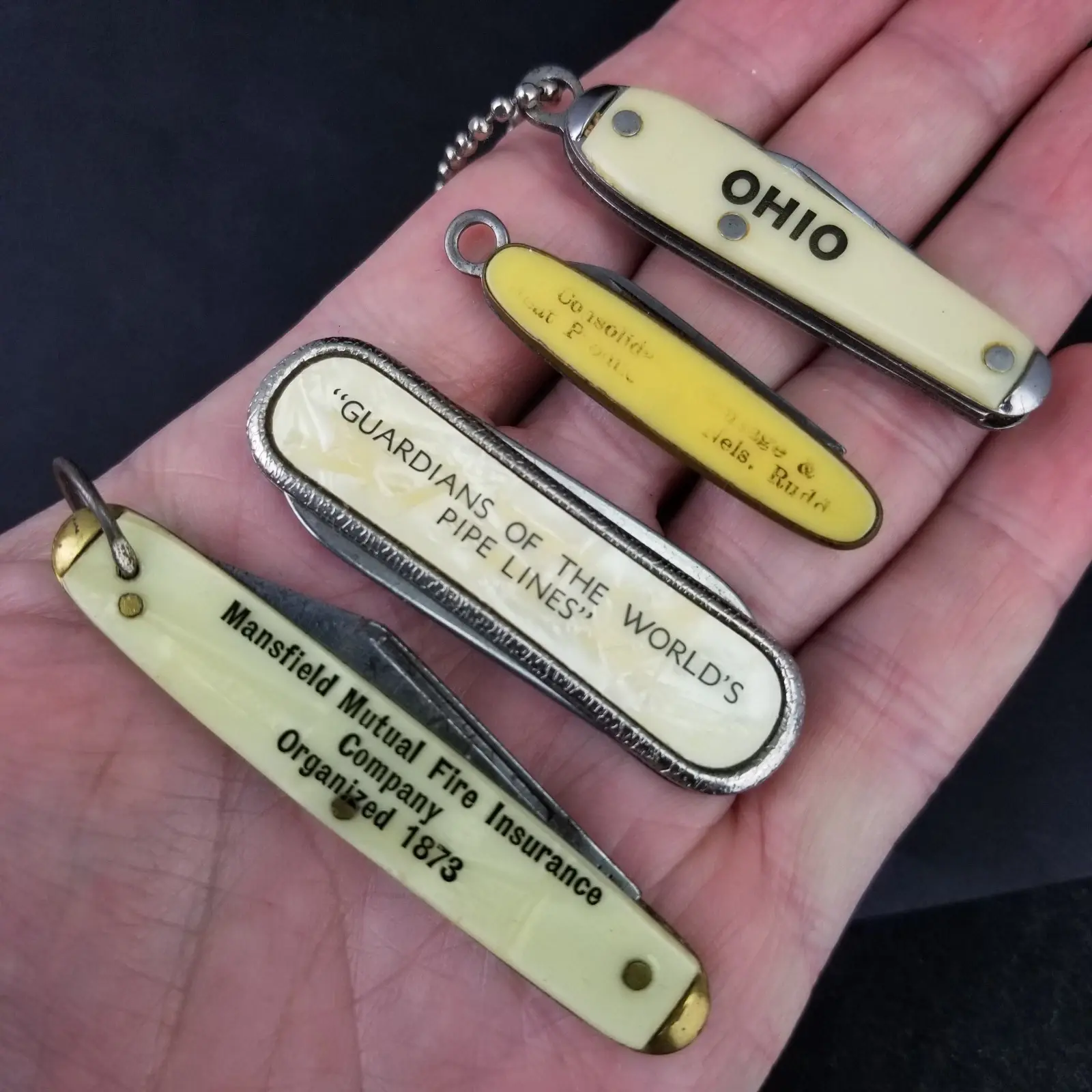 Colonial & Ambassador advertising pocket knife lot