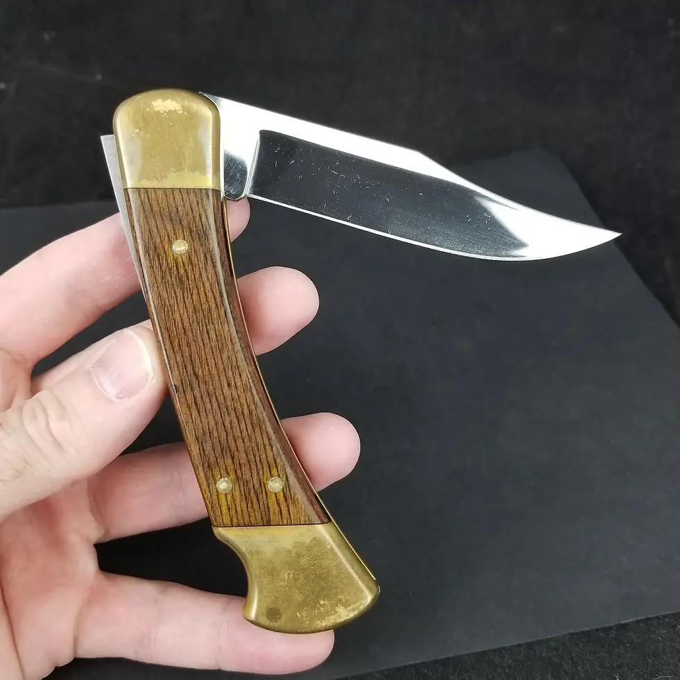 Thumbnail: Buck Custom Ducks Unlimited lockback pocket knife